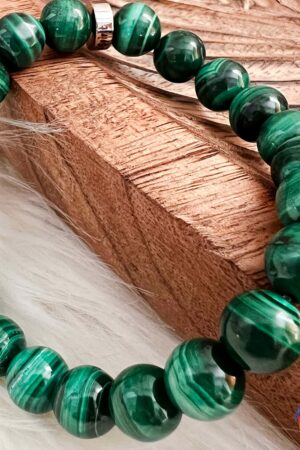 Bracelet Malachite AAA Véritable