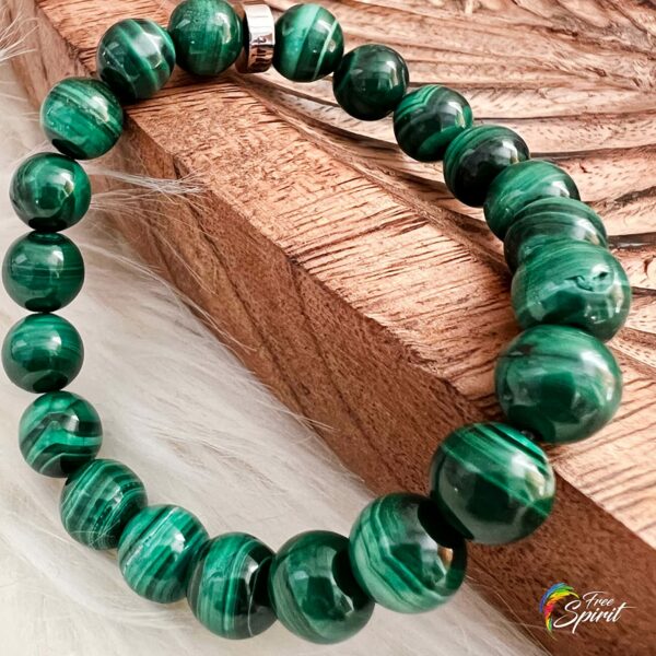 Bracelet Malachite AAA Véritable